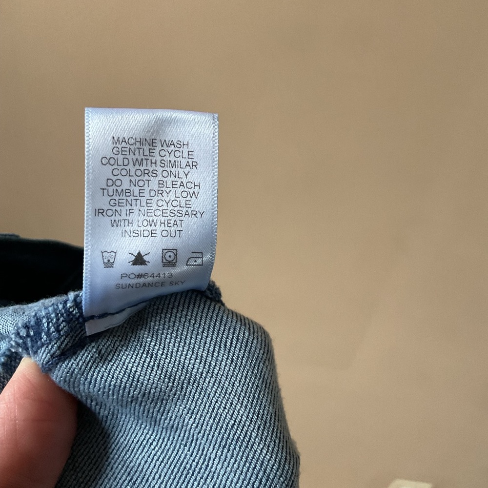 Evereve Wide Legs Pants Chambray Size 24 - Picture 5 of 6